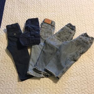 Boys sz 2t & 24 mos lot of jeans and 1 pair shorts